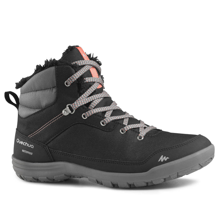 Bottes de randonnée imperméables et chaudes SH100 MID Femme – Quechua